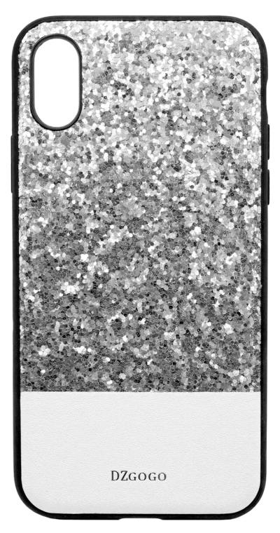 Cover-plate DzGogo Bling Bling Series for iPhone X / XS Silver