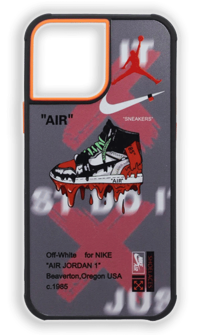 Print Jordanl silicone case for iPhone 14 Pro Max Red