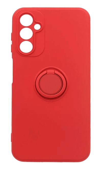 Cover silicone Matte Color Buttons + RingHolder Samsung A14 SM-A145F Red