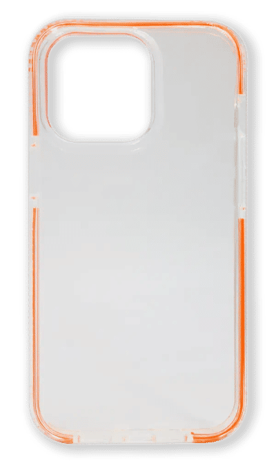 Silicone case WS Border Case for iPhone 13 Pro Transparent / Orange