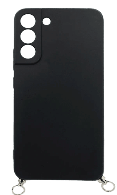 Silicone case Slim Chain+ Strap for Samsung S22 SM-S901B Black