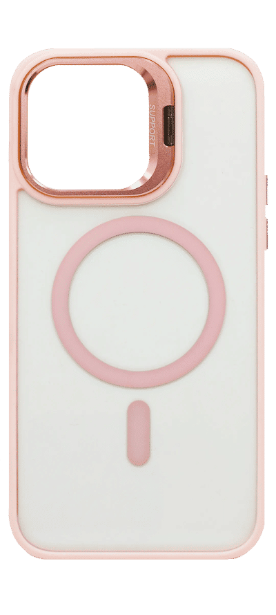 Gloss Camera Stand Magsafe cover for iPhone 11 Pink