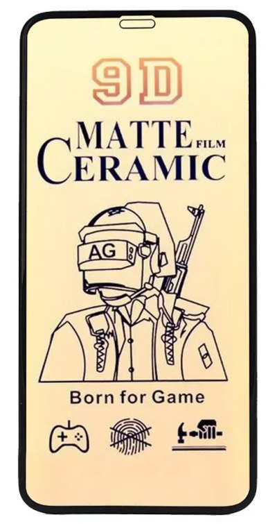 Safety glass Ceramics Matte for iPhone 11 Pro Max / XS Max Black soft packing