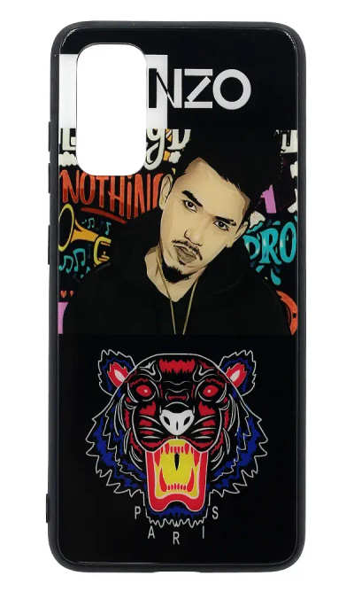 Чохол-накладка Glass Print для Samsung S20 Plus SM-G985F Kenza