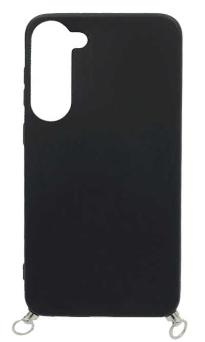 Silicone case Slim Chain+ Strap for Samsung S23 Plus SM-G916B Black