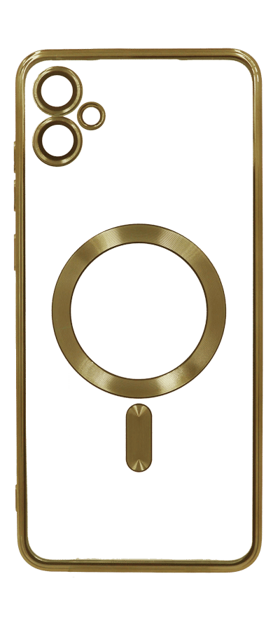 Cover silicone Chrom Border Magsafe Samsung A05 SM-A055F Gold