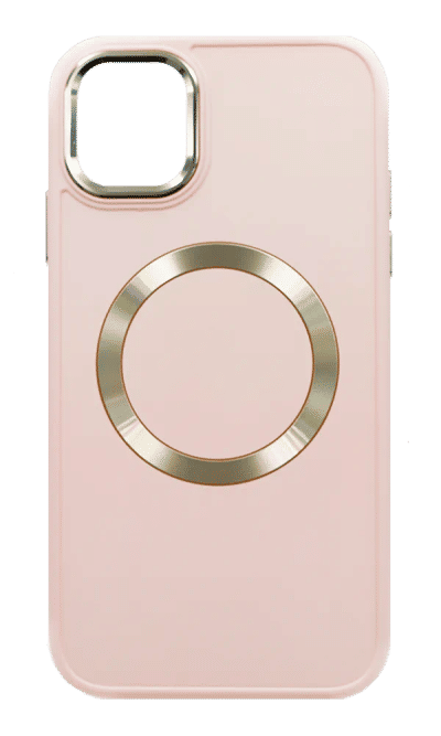 Bonbon Metal Buttons Ring cover for iPhone 11 Pink