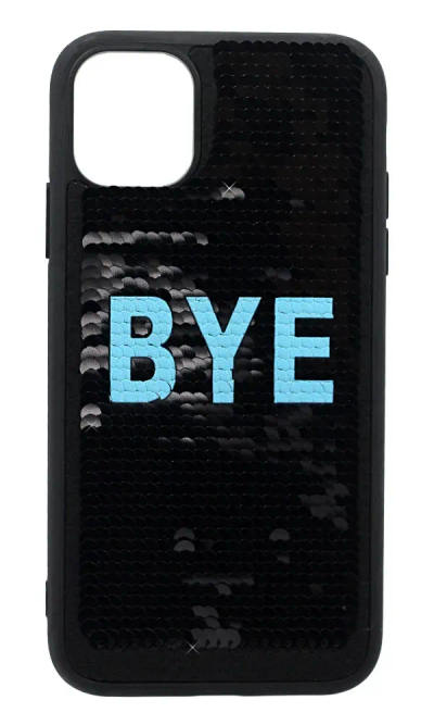 Чохол-накладка Sequins Bye для iPhone 11 Black / Silver