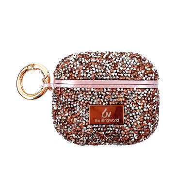 Чохол для гарнітури AirPods Pro Bling World Grainy Diamonds Pink