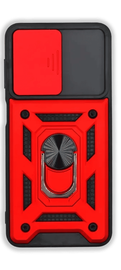 Cover Hybrid CamOff+ Ring for Samsung A55 SM-A556B Red