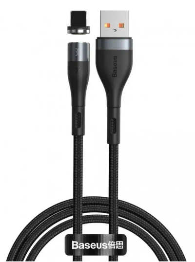 Cable 1m Baseus Zinc Magnetic Safe Fast Lightning Black (CALXC-KG1)