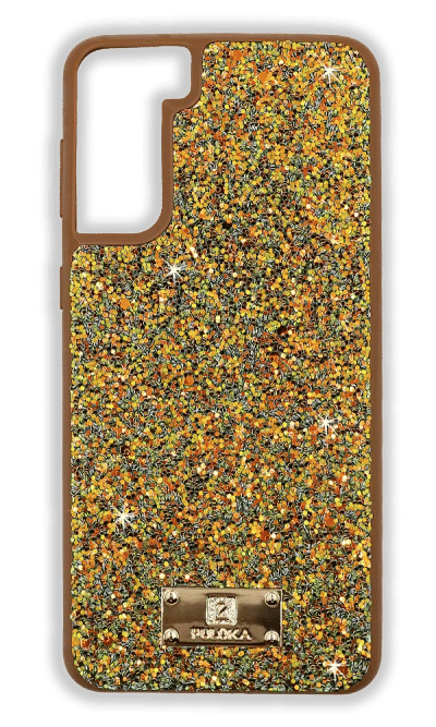 Puloka Fashion Shining cover for Samsung S21 Plus SM-G996B Gold
