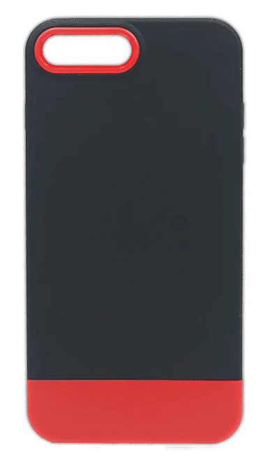 Bichromatic overlay case for iPhone 8 / 7 Plus Black/Red