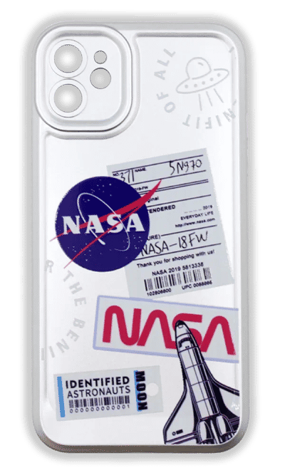 Чохол силіконовий Metal Print для iPhone 11 NASA Grey