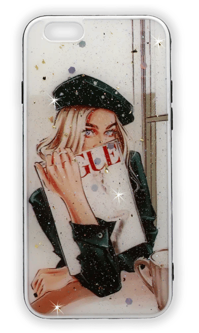 Cover-cover Smoll Sparkles for iPhone 6 Vog Girl