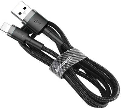 Cable 3m Baseus Cafule Cable Lightning Gray Black (CALKLF-RG1)