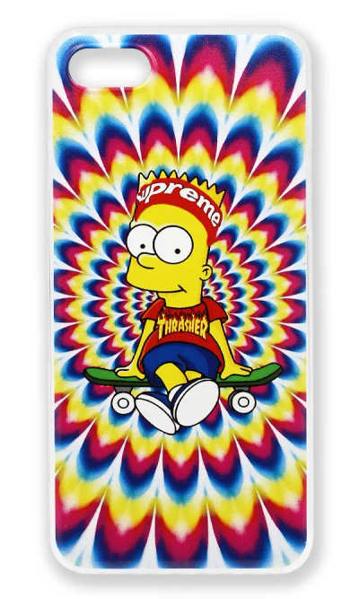 Silicone Cover Print Bart Tai Dai SE2 for iPhone / 8/7 Colorful