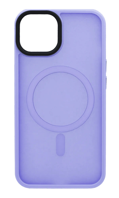 Cover Shadow Matt Metal Buttons Magsafe for iPhone 14 / 13 Lilac