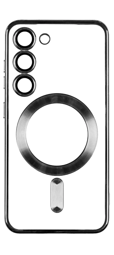 Cover silicone Chrom Border Magsafe Samsung A35 SM-A356B Black