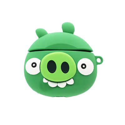 Case for AirPods 3D Angry Birds Green