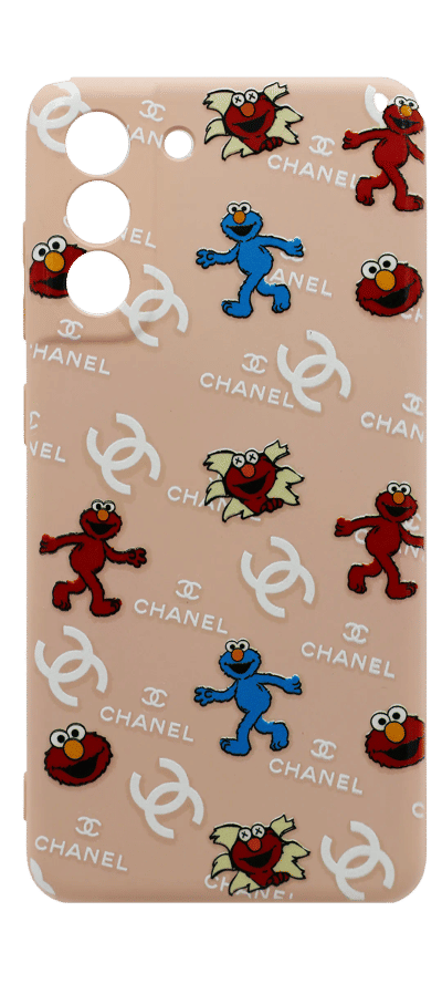 Cover silicone Molan Print for Samsung S21 FE SM-G990F Pink/sesame chaney