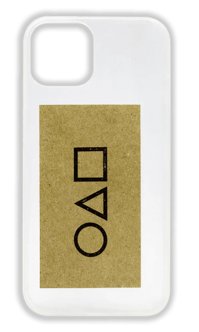 Silicone cover Print Squid Game Card for iPhone 14 / 13 Transparent