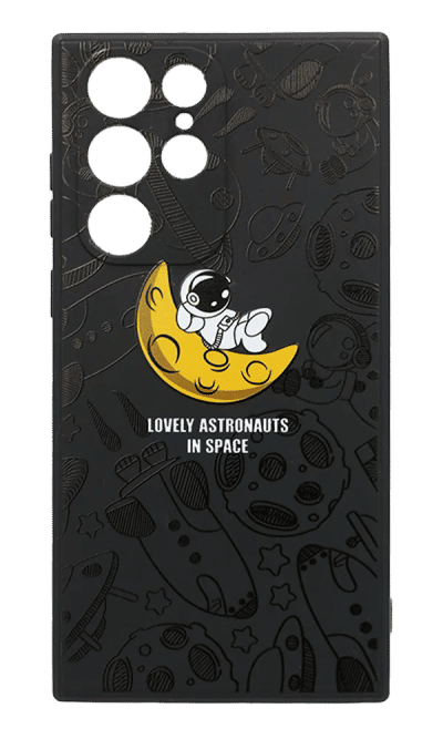 Cover silicone Print for Samsung S22 Ultra SM-G998B Black/Cosmo 1