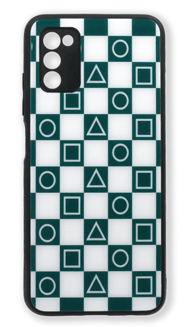 Cover cover Glass Print + Border Silicon Samsung A03s SM-A037F Games Squid 05