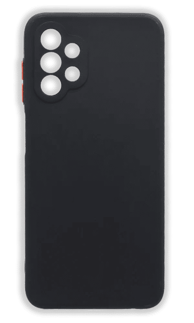 Case silicone Matte Color Buttons for Samsung A13 SM-A135F Black