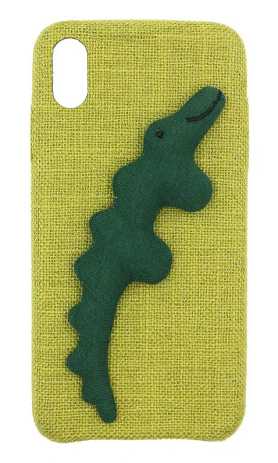 Чохол-накладка Crocodile Smiles для iPhone XR Green