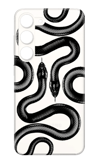 Cover silicone Touch Print for Xiaomi Redmi Note 12 Clear/Snake 2