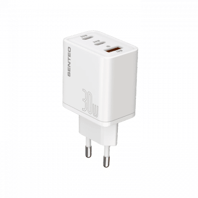 Wall Charger 2Type-C+1USB Senteo Z-17 GaN2 30W White