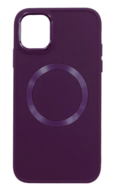 Bonbon Metal Buttons Ring cover for iPhone 11 Burgundy