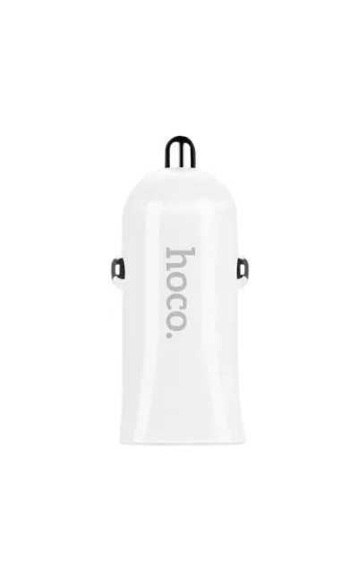 Автомобільний Зарядний Пристрій 2USB Hoco Z12 2.4A White