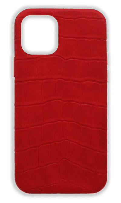 Cover Croco Soft Leather for iPhone 12 / 12 Pro Red