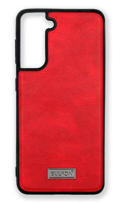 Cover-plate Sulada Skin for Samsung S21 Plus SM-G996B Red