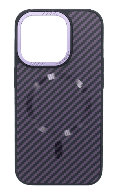 Cover Carbon With Magsafe for iPhone 15 Pro Purple