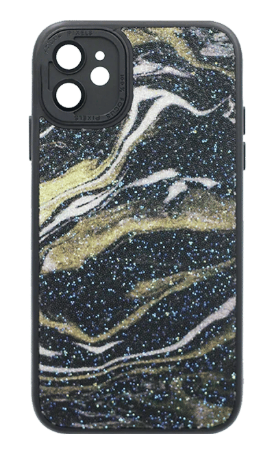 Чохол-накладка Glitter Marble для iPhone 11 Black