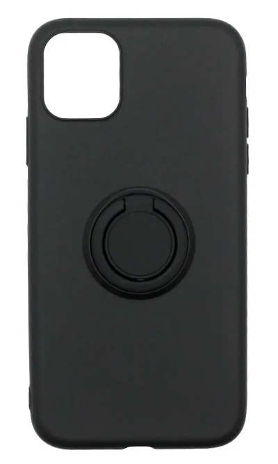 Чохол силіконовий Soft Case + Ring для iPhone 11 Black