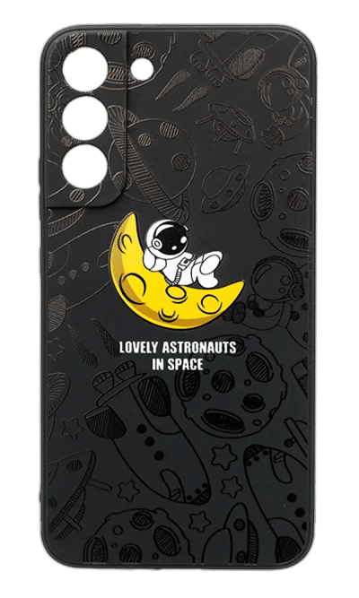 Cover silicone Print for Samsung S22 Plus SM-S906B Black/Cosmo 1