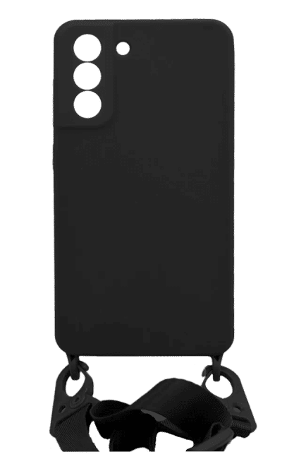 Molan Silicone Strap case for Samsung S21 FE SM-G990F Black