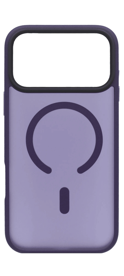 Shadow Matt Metal Buttons Magsafe Case for iPhone 17 Pro Purple