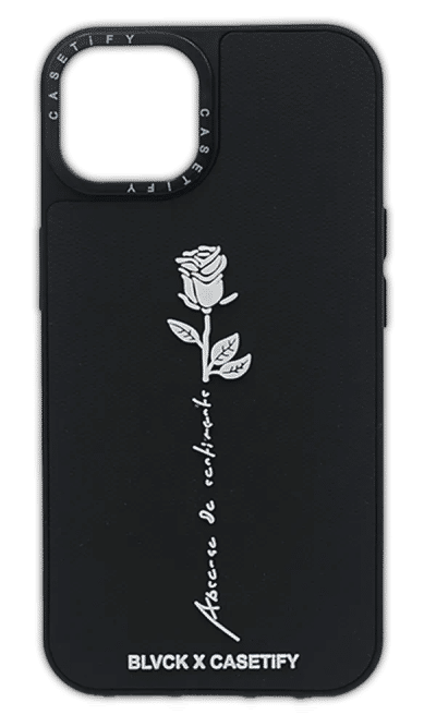 Cover Caseti 3d Blvck Rose for iPhone 15 Plus / 14 Plus Black