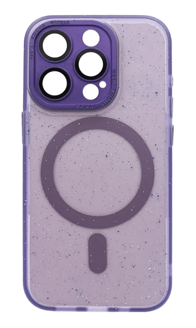 Paint Splatter Magsafe cover for iPhone 15 Pro Violet