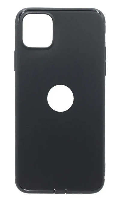 Silicone Case Shengo Jane with Logo for iPhone 11 Pro Max Black