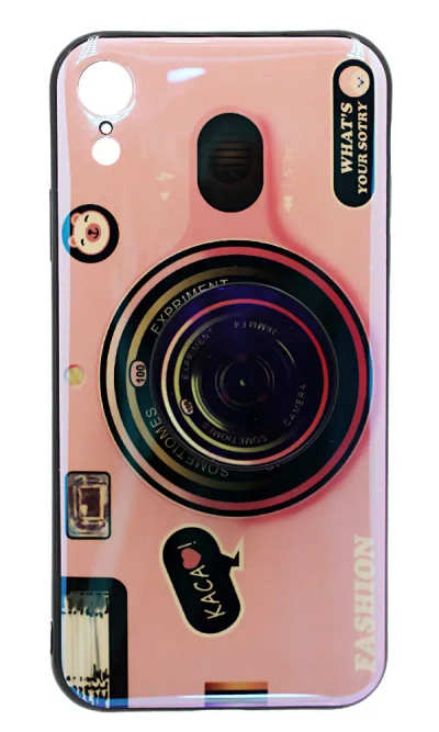 Чохол силіконовий Camera + PopSocket для iPhone XR Pink