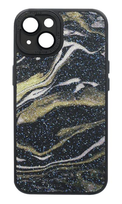 Чохол-накладка Glitter Marble для iPhone 14 / 13 Black