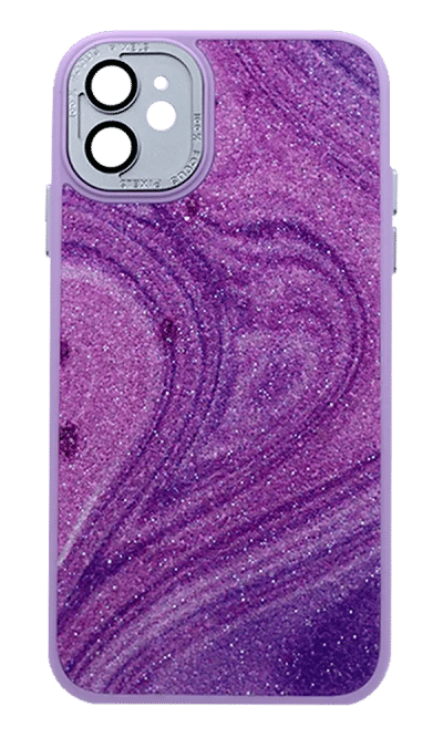 Чохол-накладка Glitter Marble для iPhone 11 Purple