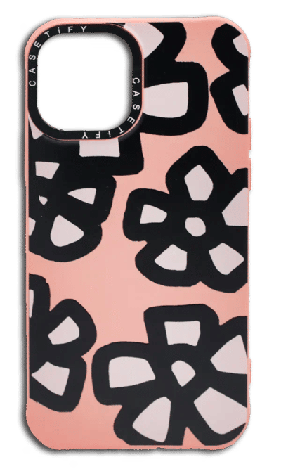 Silicone case Print Caseti Chamomile for iPhone 14 Pro Max Pink