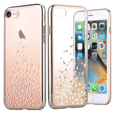 Cover-plate Comma Unique Polka 360 for iPhone SE2 / 8/7 Champagne Gold (3239)